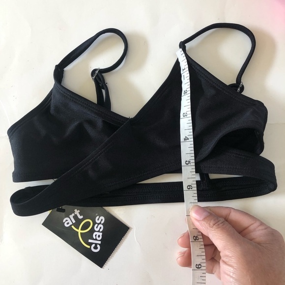 Bundle 3Pc Art Class Cat & Jack Cutout Bralette checker Tropical Bikini Bottoms - Picture 4 of 13